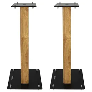 Comparateur de prix : Pieds d'enceintes Enova Hifi Majesty 60 Noir et Bois vendus par paire