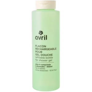 AVRIL Flacon vide rechargeable pour gel douche - Vert - 350 ml