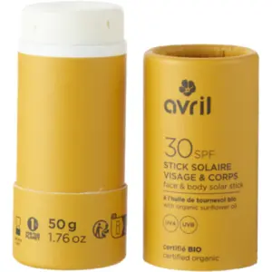 Avril - Stick solaire SPF30 50g certifié bio - Avril pas cher