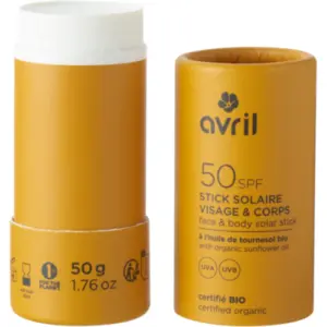 Avril - Stick solaire SPF50 50g certifié bio - Avril pas cher
