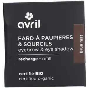 Fard à paupières - AVRIL - Brun Mat - Certifié Bio - Multi-usages - Texture Soyeuse pas cher