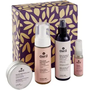 Avril Coffret cadeau soins bio - Ma routine soin - Visage - 4 produits pas cher