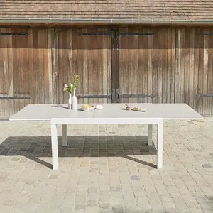 BOIS DESSUS BOIS DESSOUS TULUM  Table de jardin en aluminium extensible 6/10 places Berah GetahVendu parnature-et-decouvertes