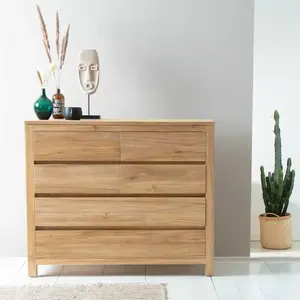 ALDO  Commode en bois teck massif 120 cm Berah GetahVendu parnature-et-decouvertes