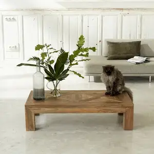 Comparateur de prix : BOIS DESSUS BOIS DESSOUS CARGO Table basse en teck recyclé massif Berah Getah