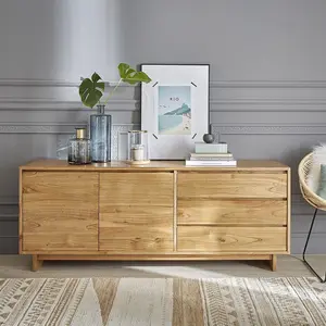 BOIS DESSUS BOIS DESSOUS TILO  Commode en mindi massif 180 cm Berah Getah