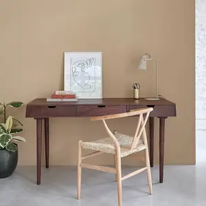 BOIS DESSUS BOIS DESSOUS CAMERON Bureau en manguier massif 140 cm Berah Getah pas cher
