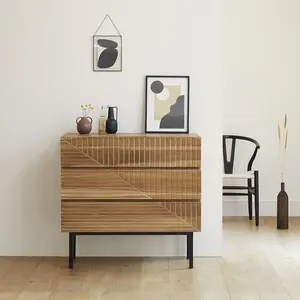 PORTLAND  Commode en bois teck massif 95 cm Berah GetahVendu parnature-et-decouvertes