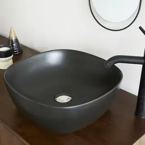 BOIS DESSUS BOIS DESSOUS Vasque bol noire Berah Getah pas cher