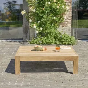 BOIS DESSUS BOIS DESSOUS PALMA Table basse de jardin en teck 102 cm Berah Getah pas cher