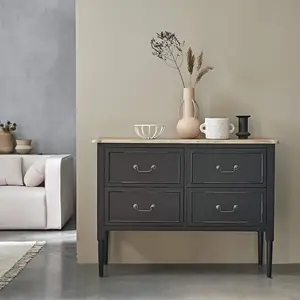 BOIS DESSUS BOIS DESSOUS SOHO  Commode en mindi massif 120 cm Berah GetahVendu parnature-et-decouvertes