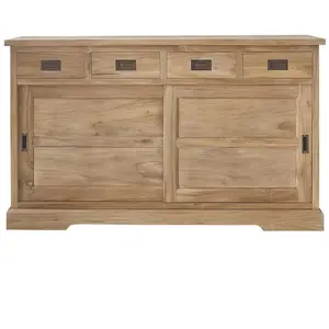 BOIS DESSUS BOIS DESSOUS BOSTON  Buffet en teck massif 150 cm Berah Getah pas cher