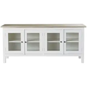 BOIS DESSUS BOIS DESSOUS LONDRES  Buffet en acajou massif en teck 180 cm Berah Getah pas cher