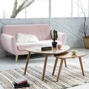 BOIS DESSUS BOIS DESSOUS Berah Getah - Tables basses en mindi massif finition naturelle (lot de 2)