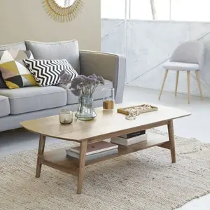 BOIS DESSUS BOIS DESSOUS ODDA  Table basse en mindi massif 130 cm Berah Getah pas cher