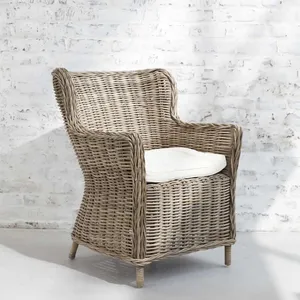 BOIS DESSUS BOIS DESSOUS ATLANTIC Fauteuil en rotin naturel Berah Getah pas cher