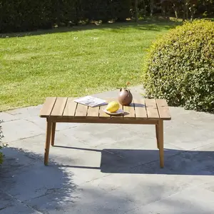 BOIS DESSUS BOIS DESSOUS ESTHER Table basse de jardin en teck massif Berah Getah pas cher