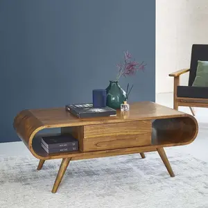 BOIS DESSUS BOIS DESSOUS APOLLINE Table basse en mindi massif 120 cm Berah Getah pas cher