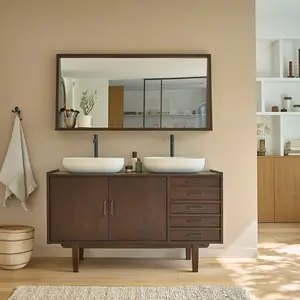 Comparateur de prix : BOIS DESSUS BOIS DESSOUS VINTAGE  Meuble de salle de bain en mindi massif 135 cm Berah Getah