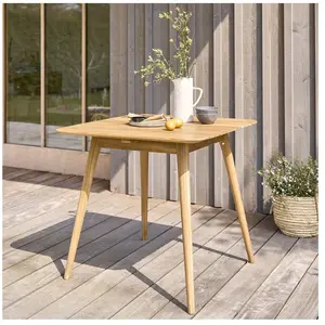 BOIS DESSUS BOIS DESSOUS APRIL Table de jardin carrée en teck massif 2 à 4 places Berah Getah pas cher