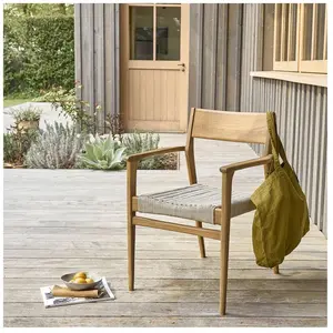 Berah Getah Fauteuil en teck massif et cordage pas cher