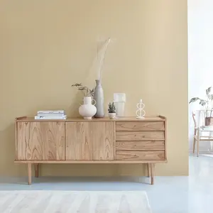 SUZANNE  Buffet en bois mindi massif 175 cm Berah GetahVendu parnature-et-decouvertes