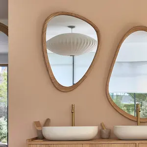Comparateur de prix : BOIS DESSUS BOIS DESSOUS FIFTIES  Miroir organique en mindi massif 75x60 cm Berah Getah
