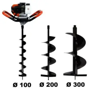Comparateur de prix : GT GARDEN Tarière thermique 52 cm3, 3 CV + lot de 3 mèches (100, 200 et 300 mm)