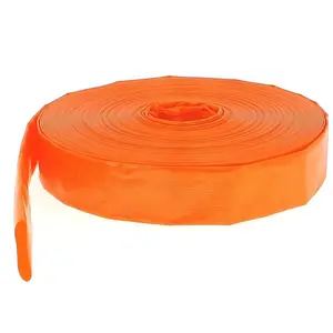 Tuyau de refoulement plat Ø 32 mm (1 1/4'') orange - Longueur 50 mètre... pas cher
