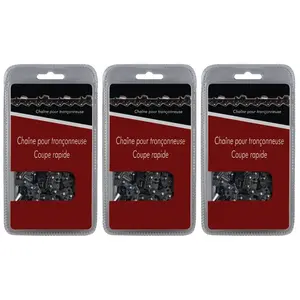 Gt Market Lot de 3 chaînes 60 maillons - Compatible tronçonneuses STIH...Vendu paramazon