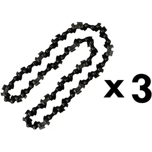 Comparateur de prix : GT GARDEN Lot de 3 chaînes 40 maillons pour tronçonneuse élagueuse