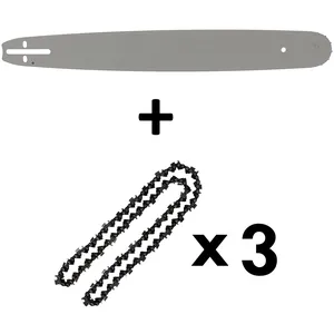 Comparateur de prix : Guide 20 pouces (50 cm) avec lot de 3 chaînes 76 maillons pour tronçon...