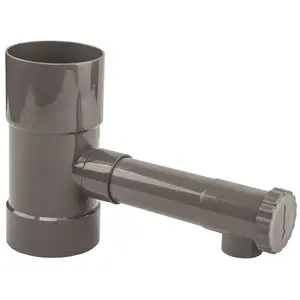 Comparateur de prix : GT MARKET Récupérateur d'eau de pluie gris pour gouttière 80 mm