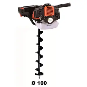 Comparateur de prix : Gt Garden - Tarière thermique 52 cm3 - 3 cv + mèche 100 mm