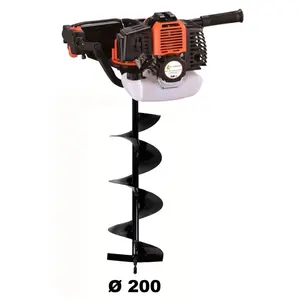 Comparateur de prix : GT GARDEN - Tarière thermique 52 cm3 - 3 CV + mèche 200 mm