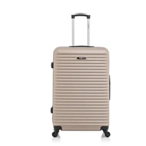 Bluestar - Valise Long Sejour 4 roues simples Brazilia 75 cm beige T.U pas cher