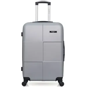 SWISS KOPPER BLUESTAR - Valise Weekend ABS MIAMI 4 Roues 65 cm - Gris pas cher