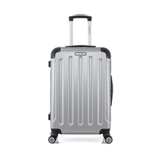 BLUESTAR - Valise Weekend ABS/PC TUNIS 4 Roues 65 cm - Gris pas cher