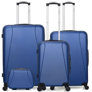 Comparateur de prix : Hero - 3 Valises 4 roues Lanzarote 32/55/65/75 cm & Vanity bleu marine T.U
