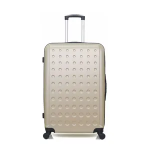 - valise grand format taurus 75 cm 4 roues - beige
