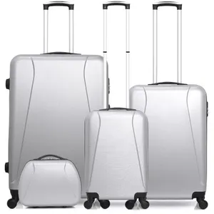 Comparateur de prix : Hero - 3 Valises 4 roues Lanzarote 32/55/65/75 cm & Vanity argentées T.U