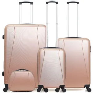 Comparateur de prix : Hero - 3 Valises 4 roues Lanzarote 32/55/65/75 cm & Vanity rose doré T.U