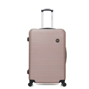 bluestar - valise grand format abs london 4 roues 75 cm - rose dore pas cher