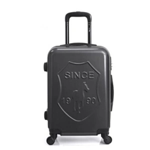 - valise weekend abs/pc darcy 4 roues 65 cm - gris fonce pas cher