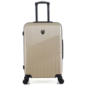 Valise - GENTLEMAN FARMER - PETER - Weekend - 4 roues - 65 cm - Beige pas cher