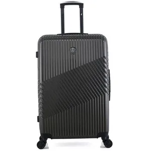 - valise grand format abs/pc peter 4 roues 75 cm - gris fonce pas cher