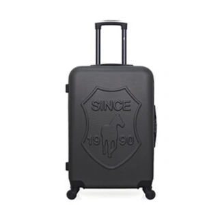 - valise weekend abs damon 4 roues 65 cm - gris fonce pas cher