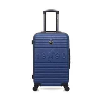 gentleman farmer - valise weekend abs fred-a 4 roues 60 cm - marine pas cher