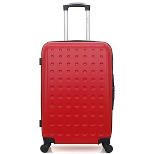 Valise - HERO - TAURUS - Weekend - 4 roues - 65 cm - Rouge pas cher