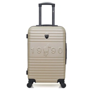 GENTLEMAN FARMER - Valise Weekend FRED-A 60 cm 4 Roues - beige pas cher